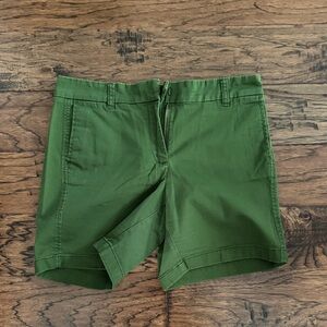J. Crew 7” Olive Green Women's Bermudas